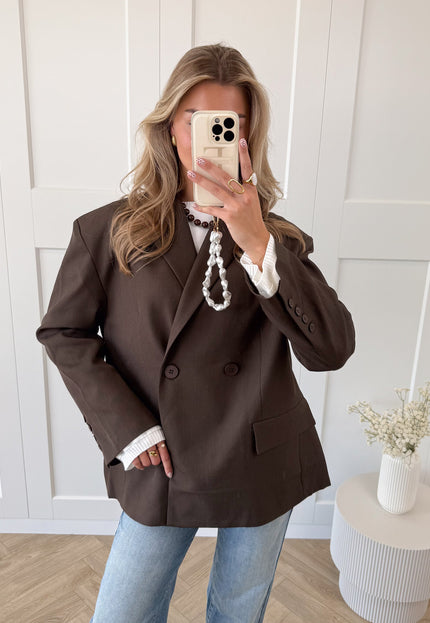 Famous Online Store Oversized blazer Aveline bruin