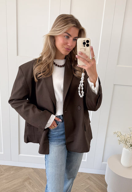 Famous Online Store Oversized blazer Aveline bruin