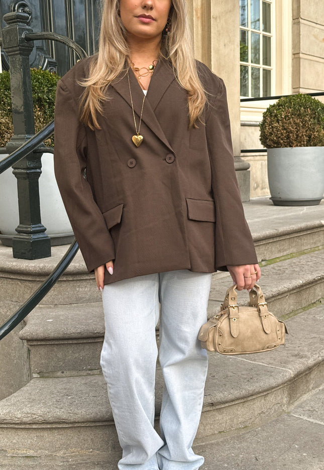 Famous Online Store Oversized blazer Aveline bruin