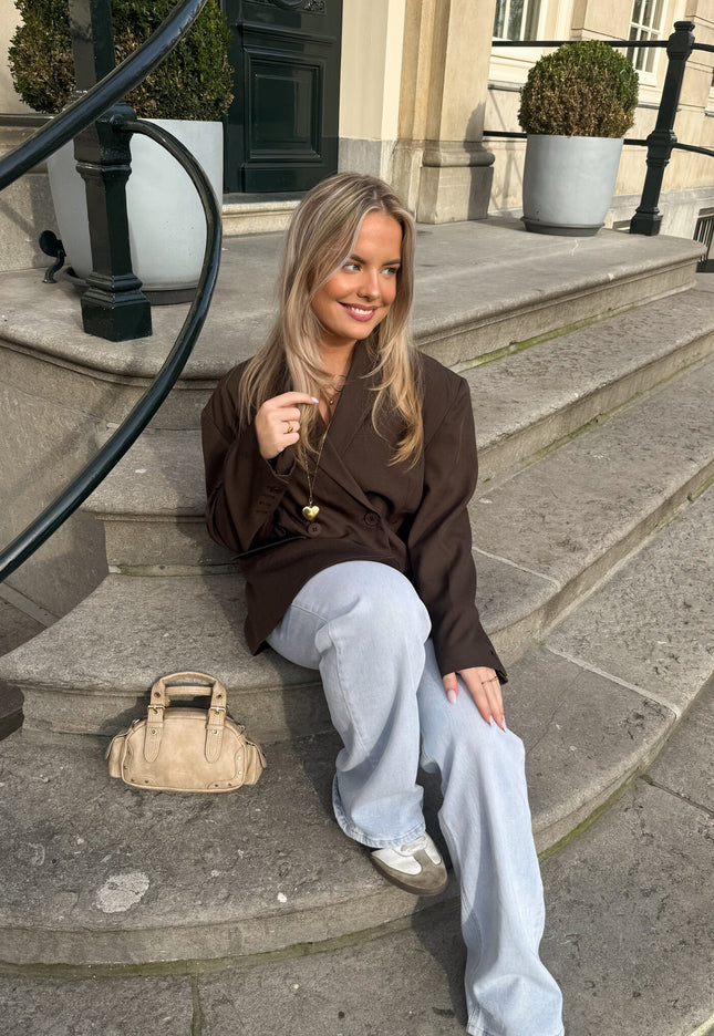 Famous Online Store Oversized blazer Aveline bruin