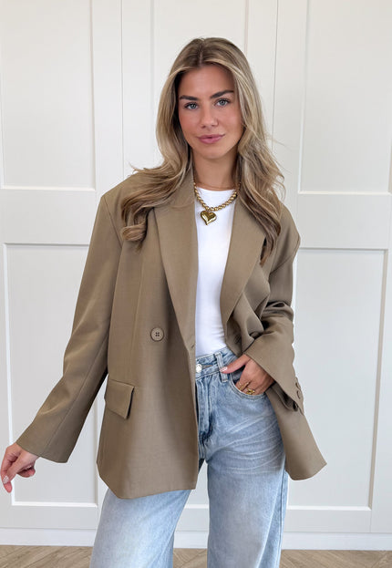 Famous Online Store Oversized blazer Aveline camel
