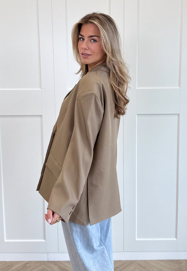 Famous Online Store Oversized blazer Aveline camel