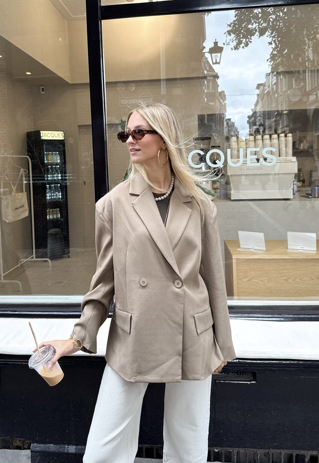 Famous Online Store Oversized blazer Aveline camel