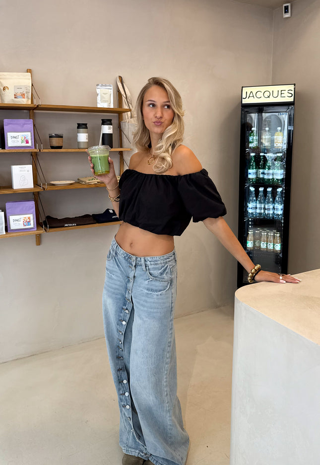 Famous Online Store Oversized button jeans