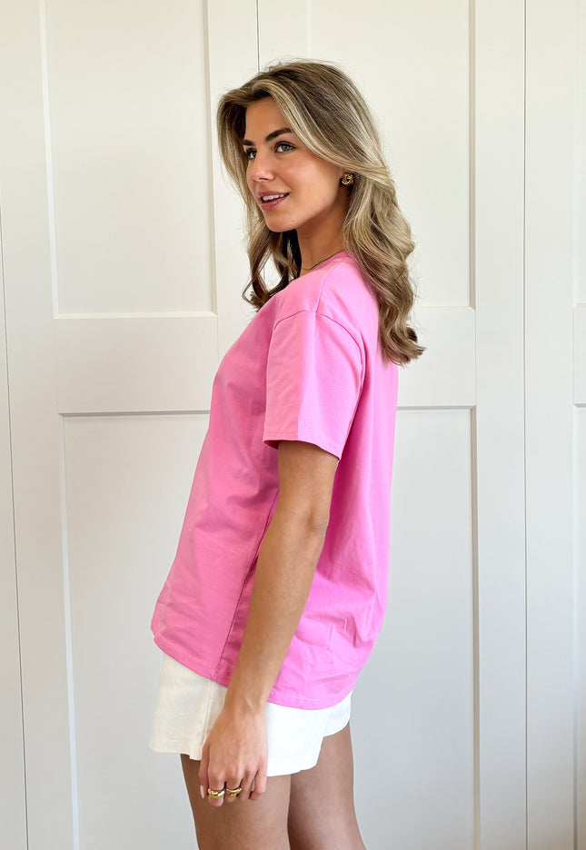 Famous Online Store Oversized T-shirt roze