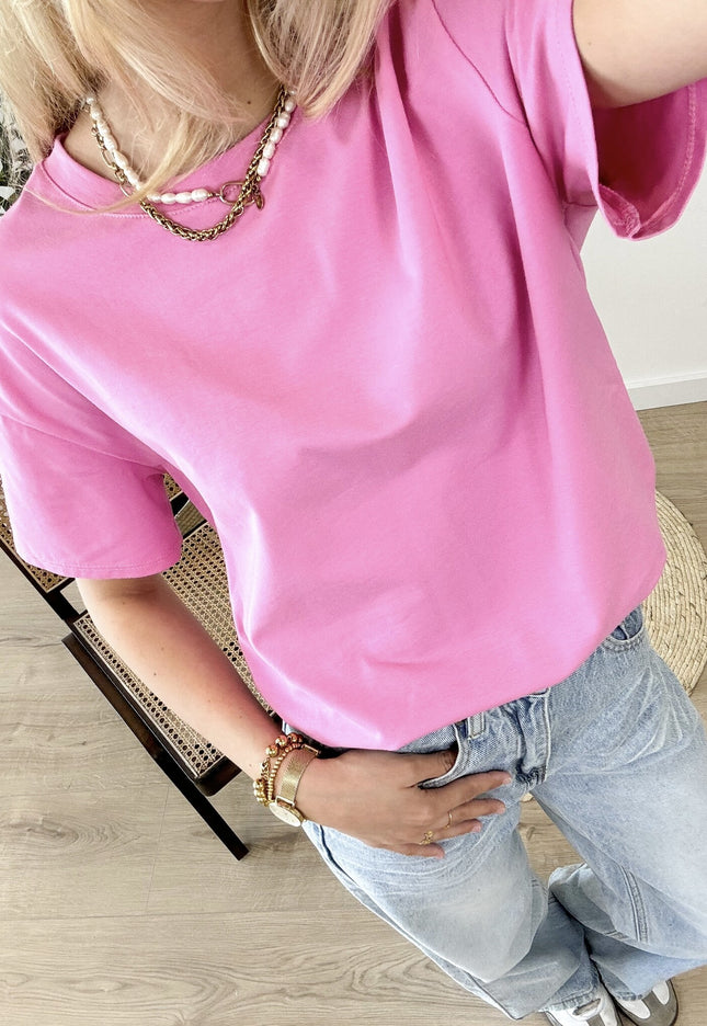 Famous Online Store Oversized T-shirt roze
