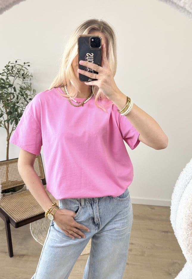 Famous Online Store Oversized T-shirt roze