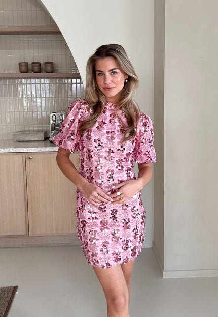 Famous Online Store Pailletten jurk Romance roze