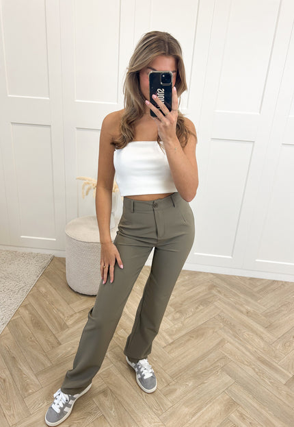 Famous Online Store Pantalon Esther licht kaki