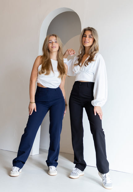 Famous Online Store Pantalon Esther marine blauw