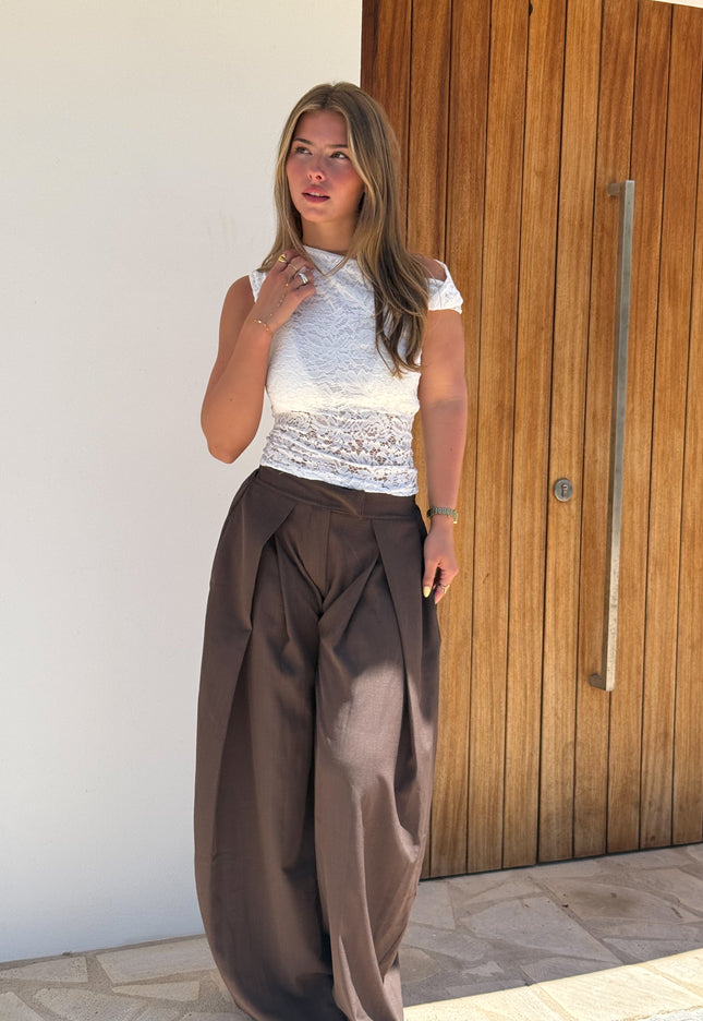 Famous Online Store Pantalon Mavie bruin