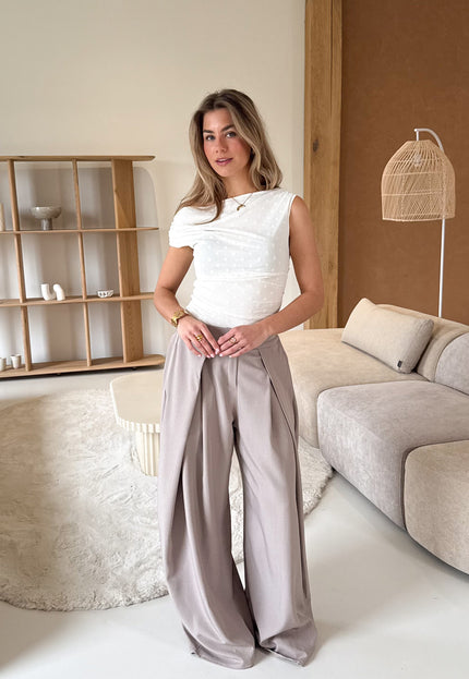 Famous Online Store Pantalon Mavie taupe