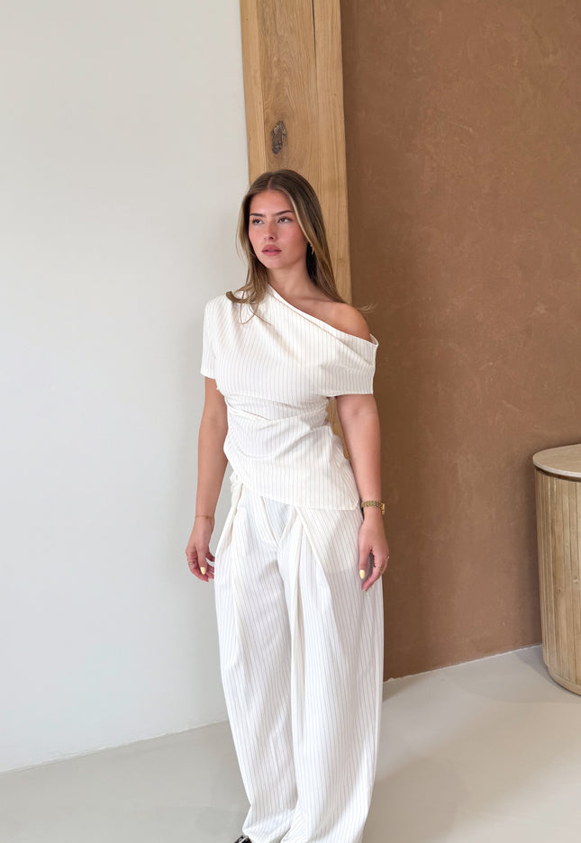 Famous Online Store Pantalon Mijntje cremè