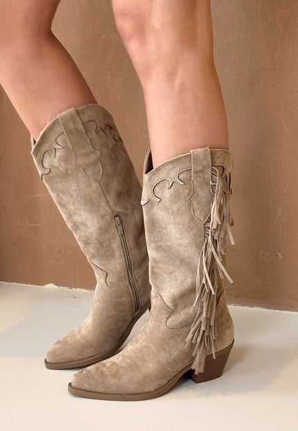 Famous Online Store Pip boots beige franjes