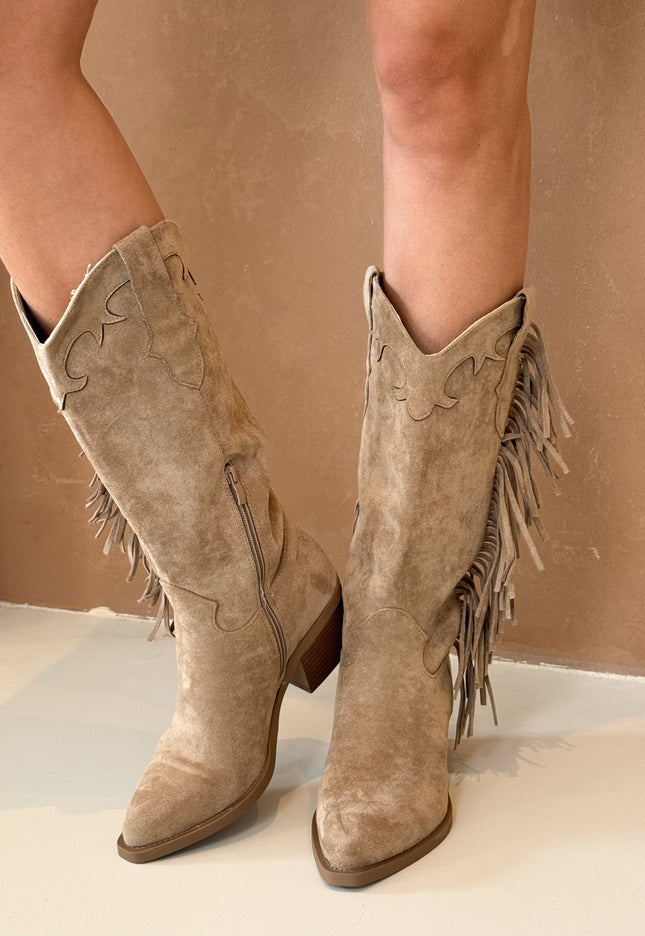 Famous Online Store Pip boots beige franjes