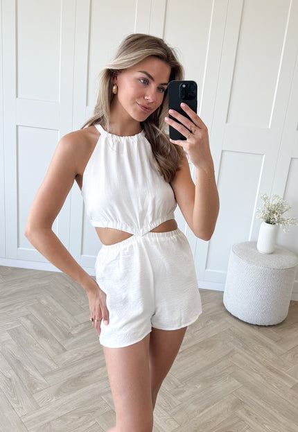 Famous Online Store Playsuit Jade wit