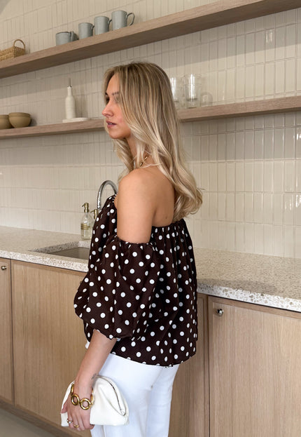 Famous Online Store Polkadots top Bibi bruin