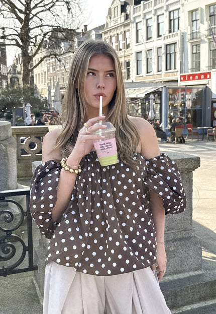 Famous Online Store Polkadots top Bibi bruin