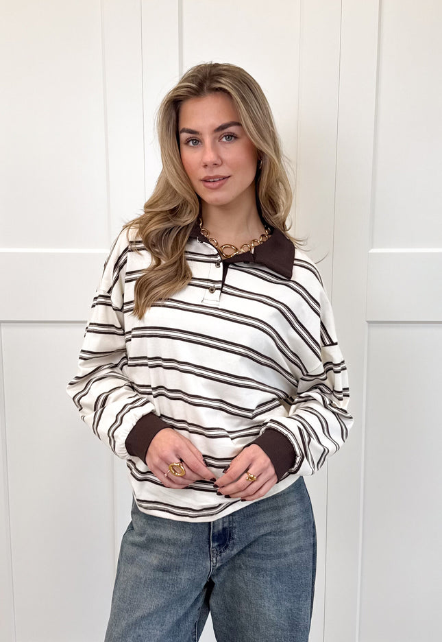 Famous Online Store Polo sweater Luna beige