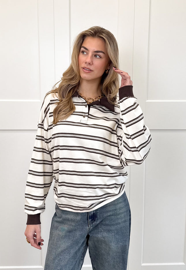 Famous Online Store Polo sweater Luna beige