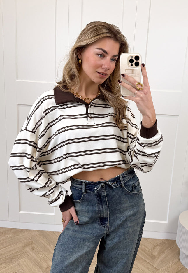 Famous Online Store Polo sweater Luna beige