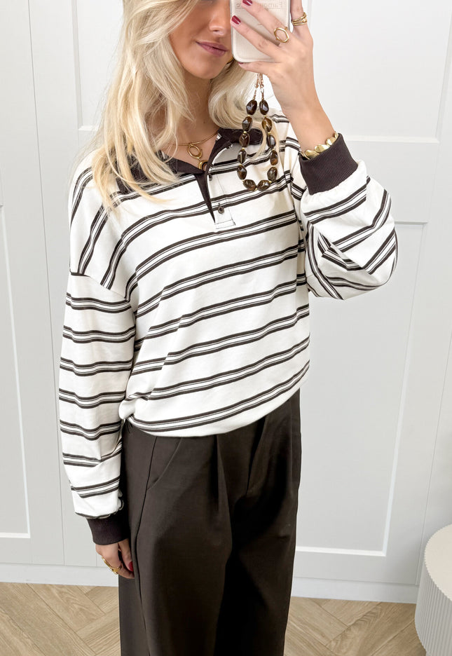 Famous Online Store Polo sweater Luna beige