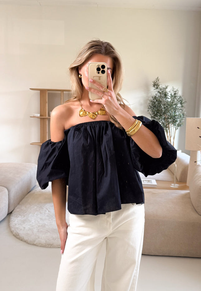 Famous Online Store Puk top blauw