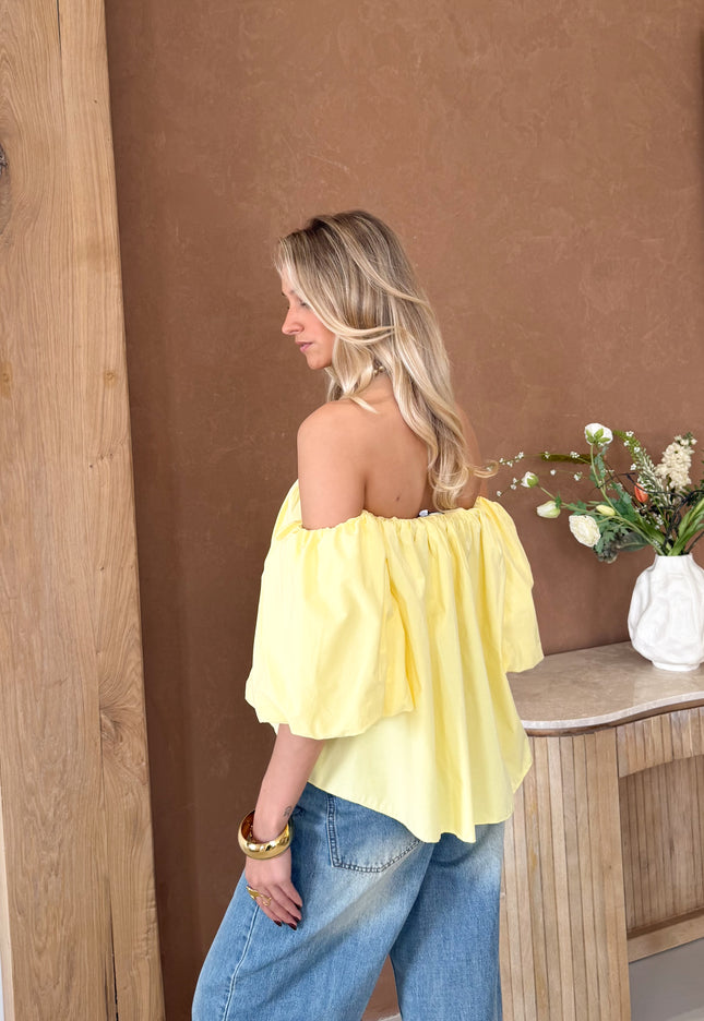 Famous Online Store Puk top butter yellow