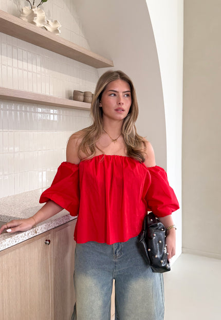 Famous Online Store Puk top rood