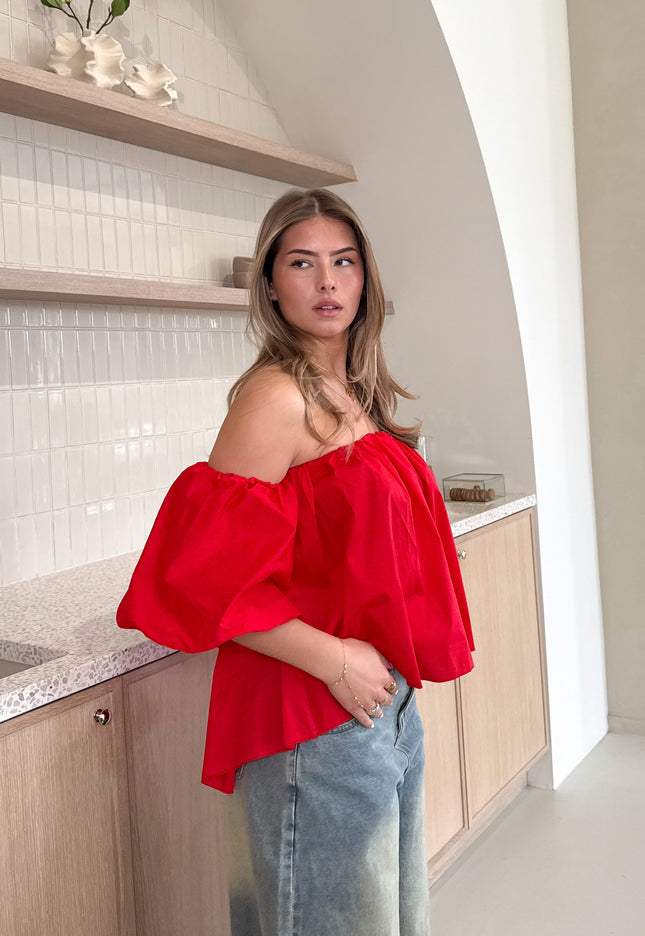 Famous Online Store Puk top rood