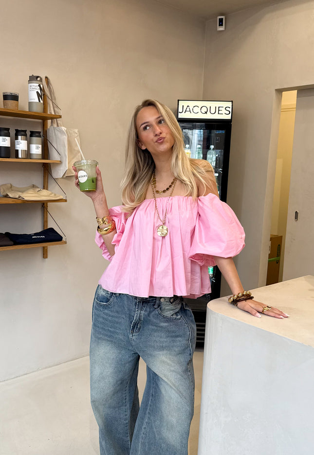 Famous Online Store Puk top roze