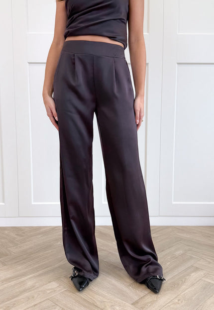 Famous Online Store Satin broek Jente bruin
