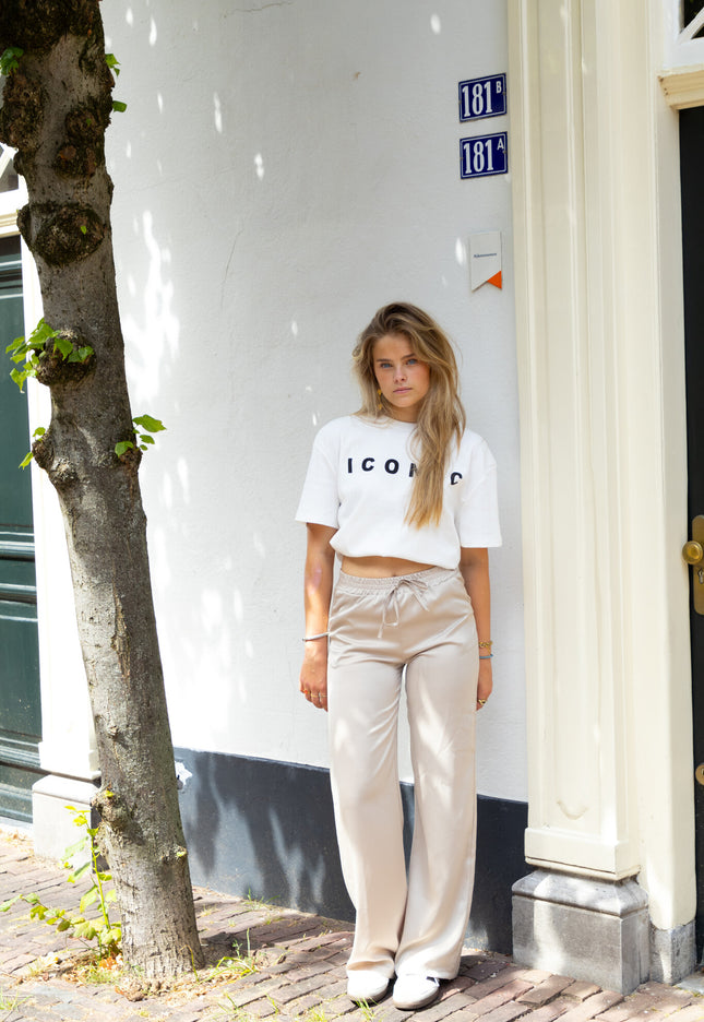 Famous Online Store Satin broek Tess beige