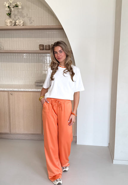 Famous Online Store Satin broek Tess oranje