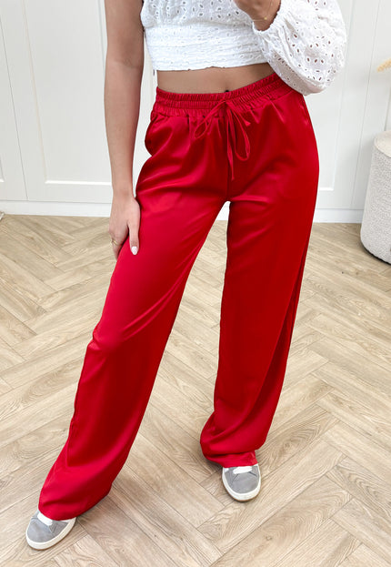 Famous Online Store Satin broek Tess rood