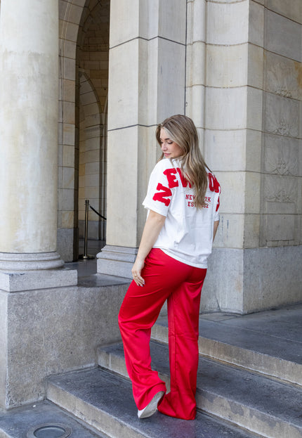 Famous Online Store Satin broek Tess rood