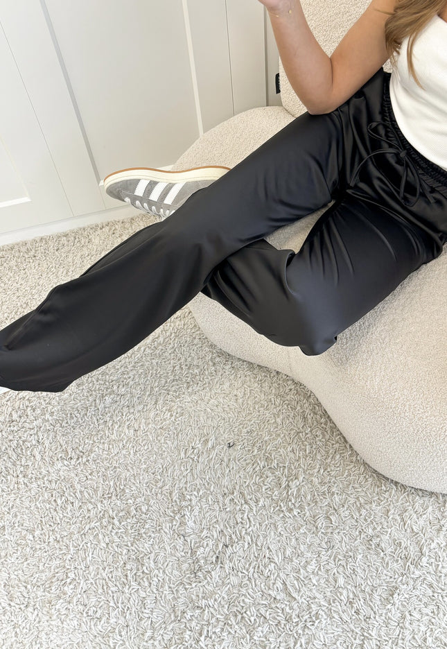 Famous Online Store Satin broek Tess zwart
