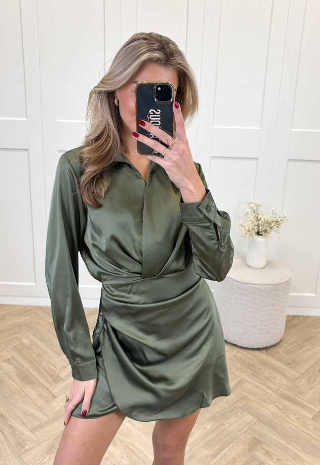 Famous Online Store Satin dress Noa kaki