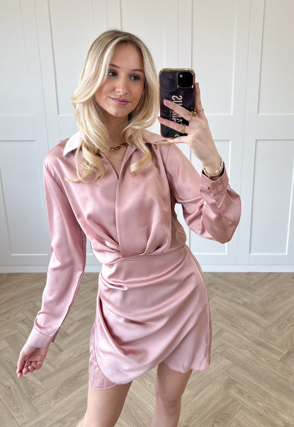 Famous Online Store Satin dress Noa roze