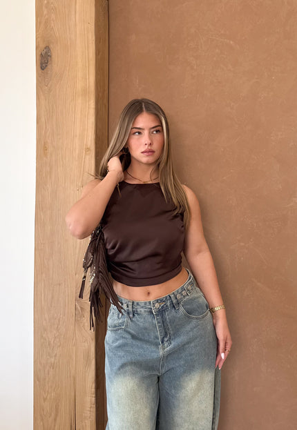 Famous Online Store Satin top Jill  bruin