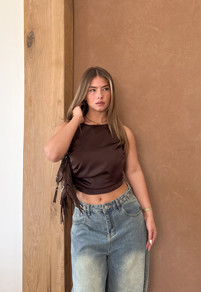 Famous Online Store Satin top Jill  bruin