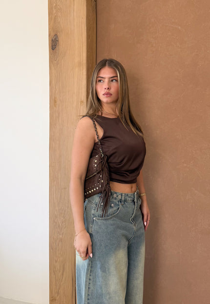 Famous Online Store Satin top Jill  bruin