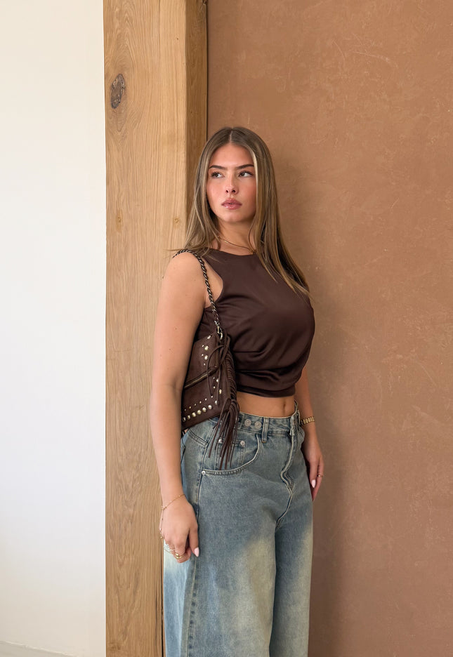 Famous Online Store Satin top Jill  bruin