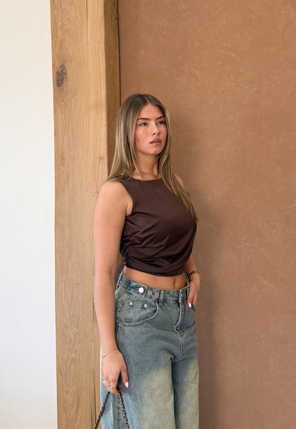 Famous Online Store Satin top Jill  bruin