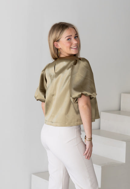Famous Online Store Satin top Soof kaki