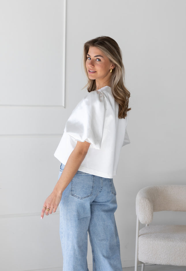 Famous Online Store Satin top Soof wit
