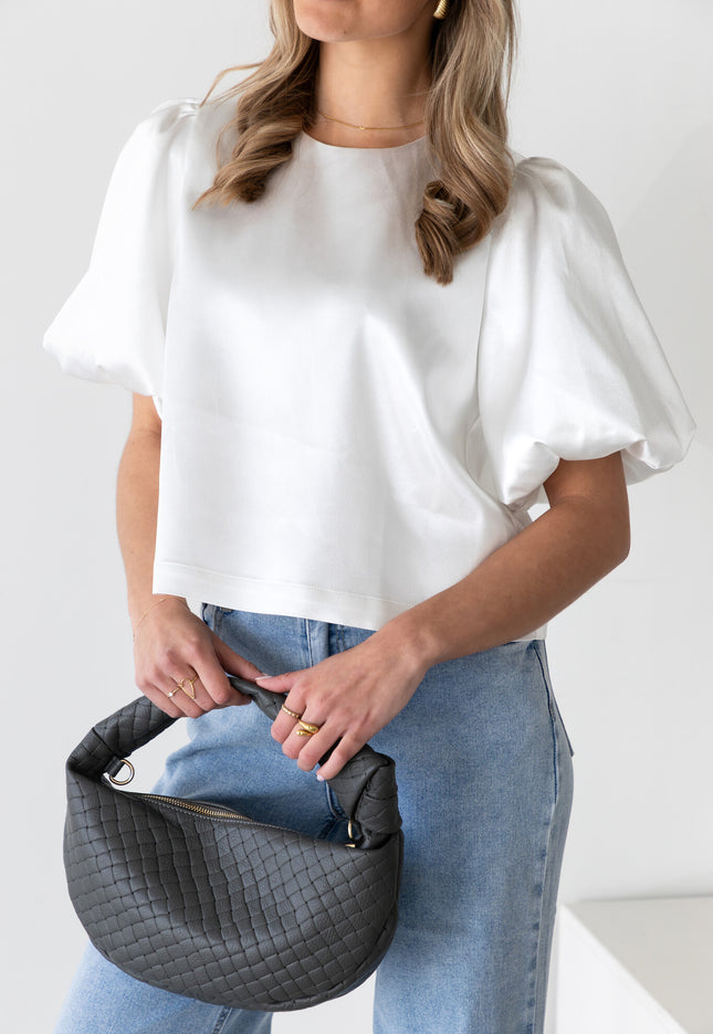 Famous Online Store Satin top Soof wit