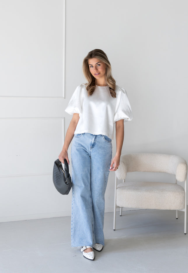 Famous Online Store Satin top Soof wit