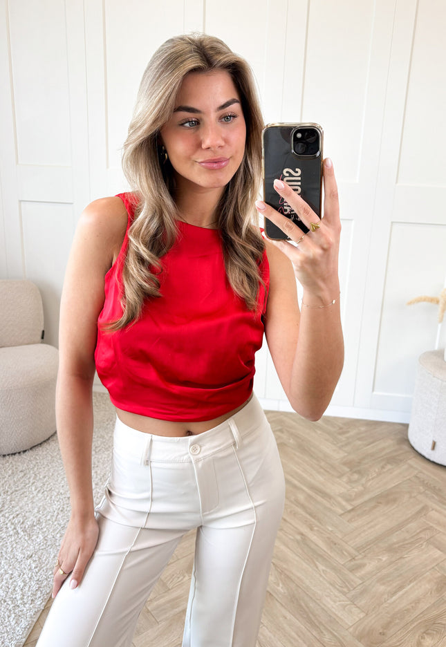 Famous Online Store Satin wrap top Jill rood
