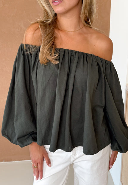Famous Online Store Serena top kaki